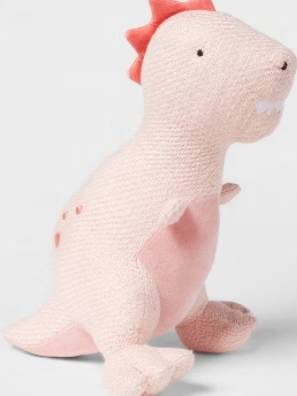 Source Unknown Pink Knit Dinosaur Plush Toy